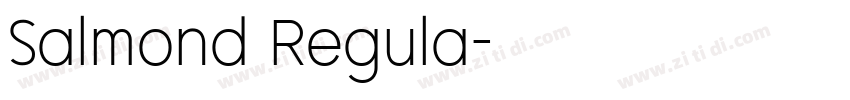 Salmond Regula字体转换
